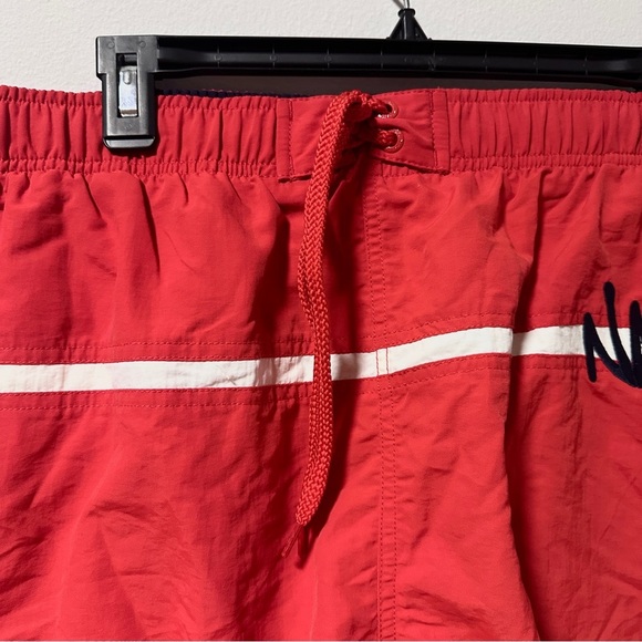 Nautica Swim Trunks Grouper Orange Shorts Men’s Size XL NWT Y2K Athletic Sporty - Picture 4 of 16